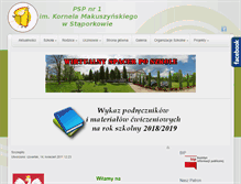 Tablet Screenshot of jedynka-staporkow.pl